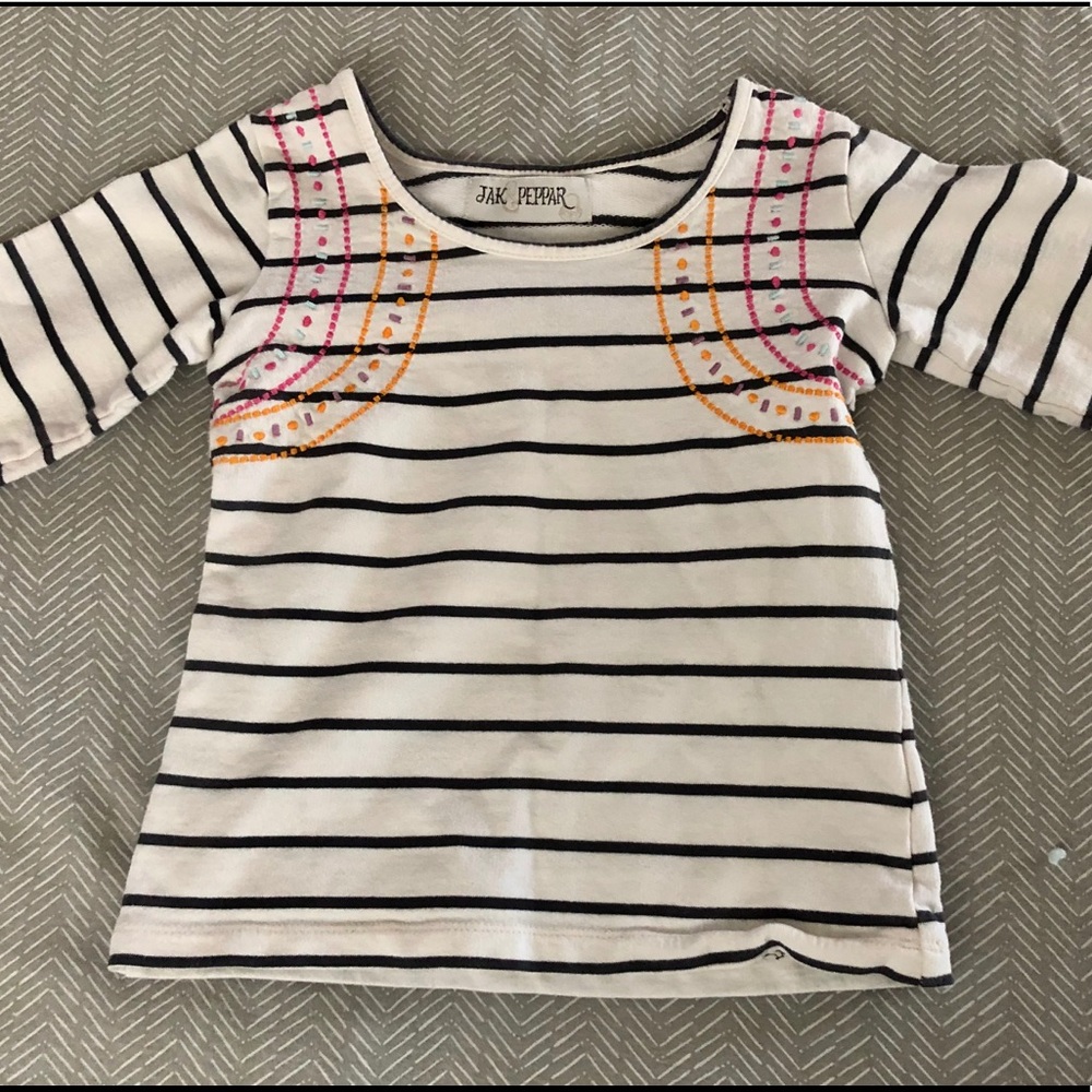 Jak & Pepper striped top size 5